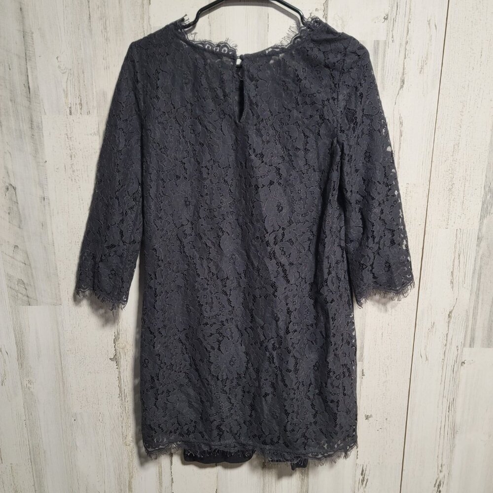 Joie Portia Scallop Fringe Crochet Floral Lace Frock Dress - Picture 5 of 5